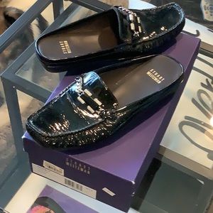 Stuart weitzman black soft patent 7.5